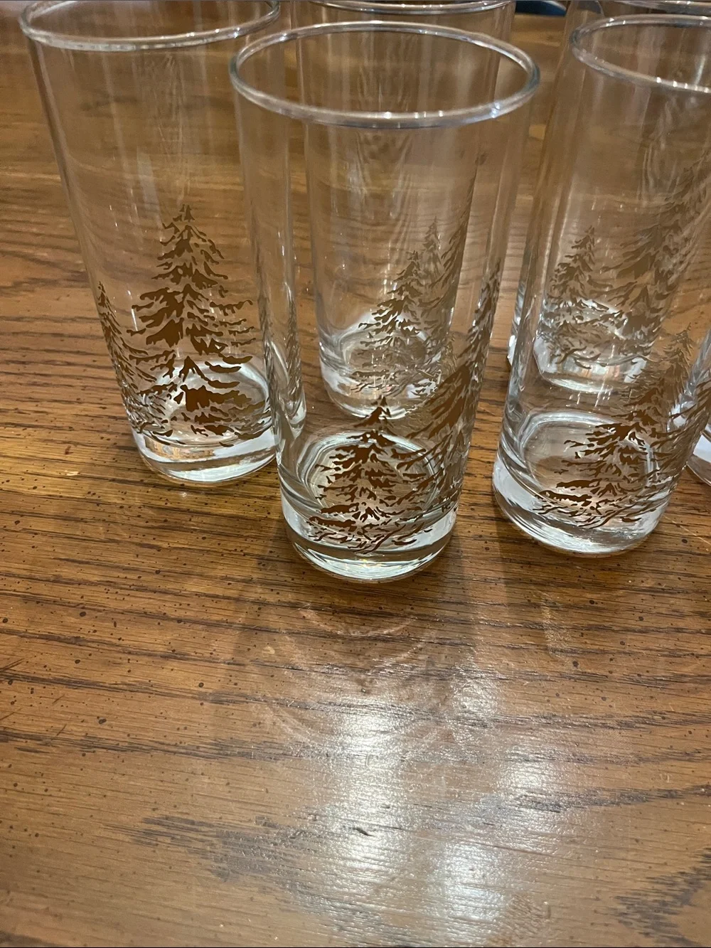 Set of 6 Golden Pines Tumblers